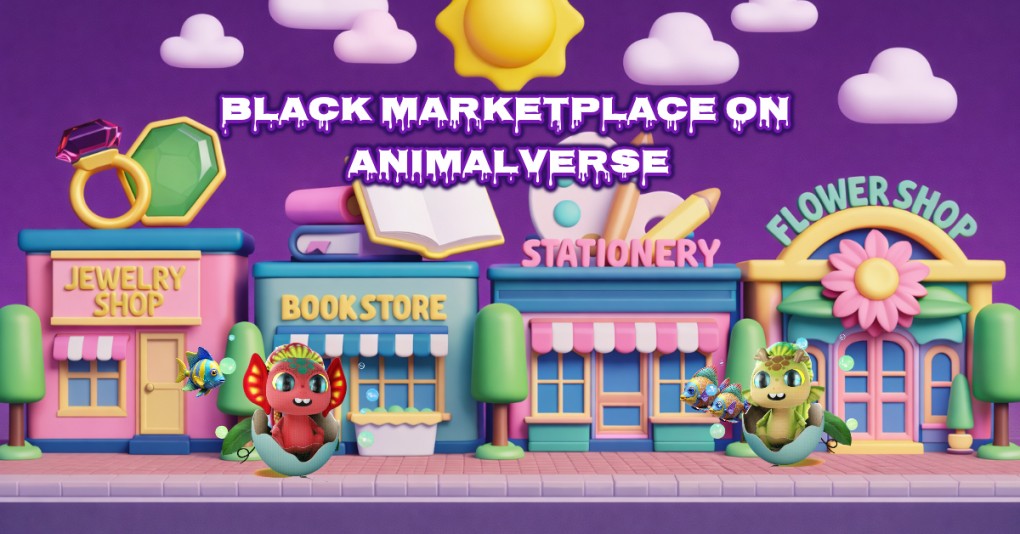 Black marketplace on Animalverse SocialFi